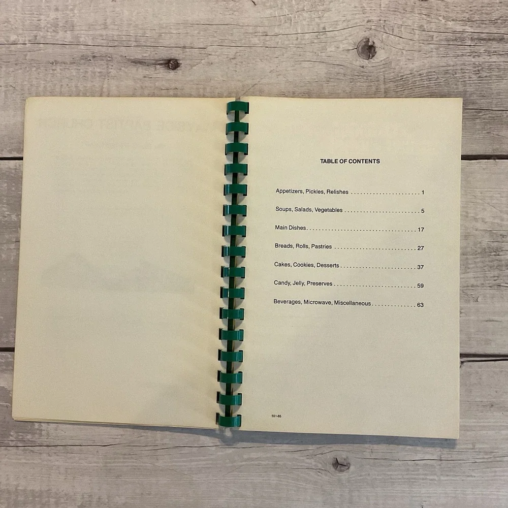 Youth Alive Cookbook Wayside Baptist Church Pollock Louisiana 1985 Recipes